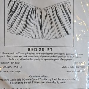 Black and White Bed Skirt